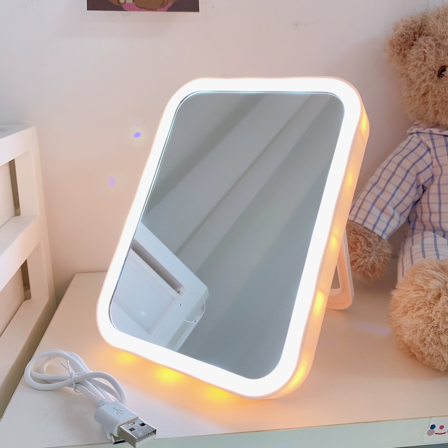 Desktop Desktop Vanity Mirror LED Vanity Mirror Portable Vanity Mirror DecoDreams